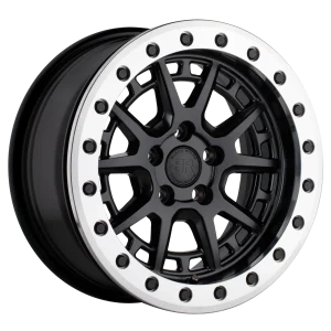 Black Rhino – GRAVEL BEADLOCK – Gunmetal – 15″x7″ 15mm – All weather Wheels – 1570GRV155100F72